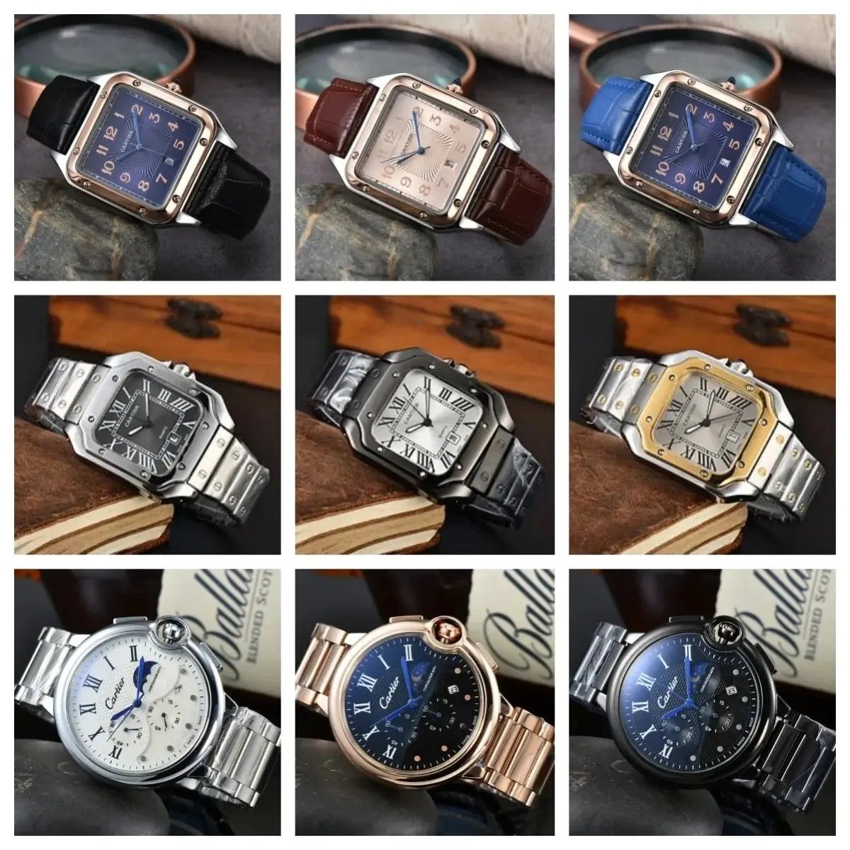 Cartier Santos and Ballon Bleu Watches [40 styles] rep watch